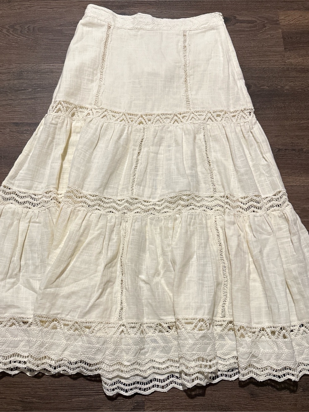 NWT ZARA CROCHET LACE MAXI SKIRT